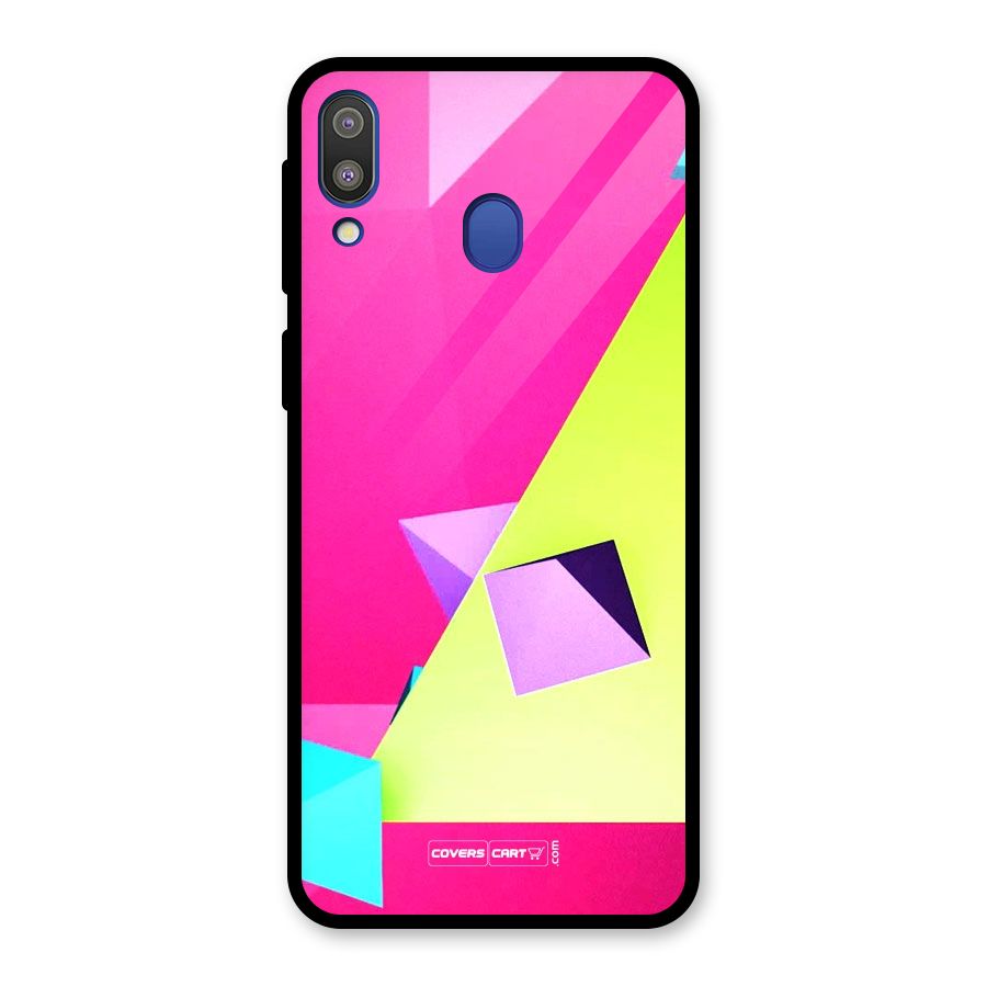 Motion Triangles Glass Back Case for Galaxy M20