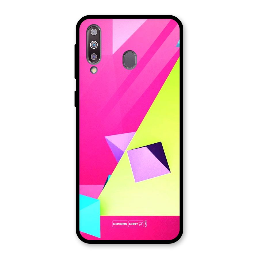 Motion Triangles Glass Back Case for Galaxy M30