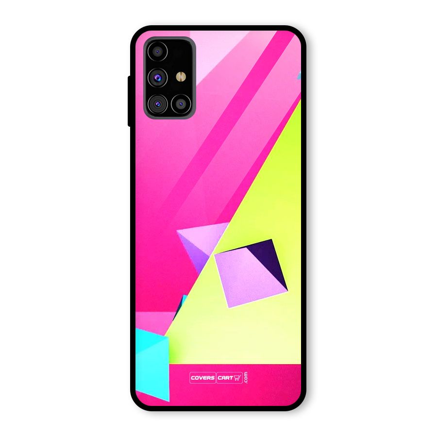Motion Triangles Glass Back Case for Galaxy M31s