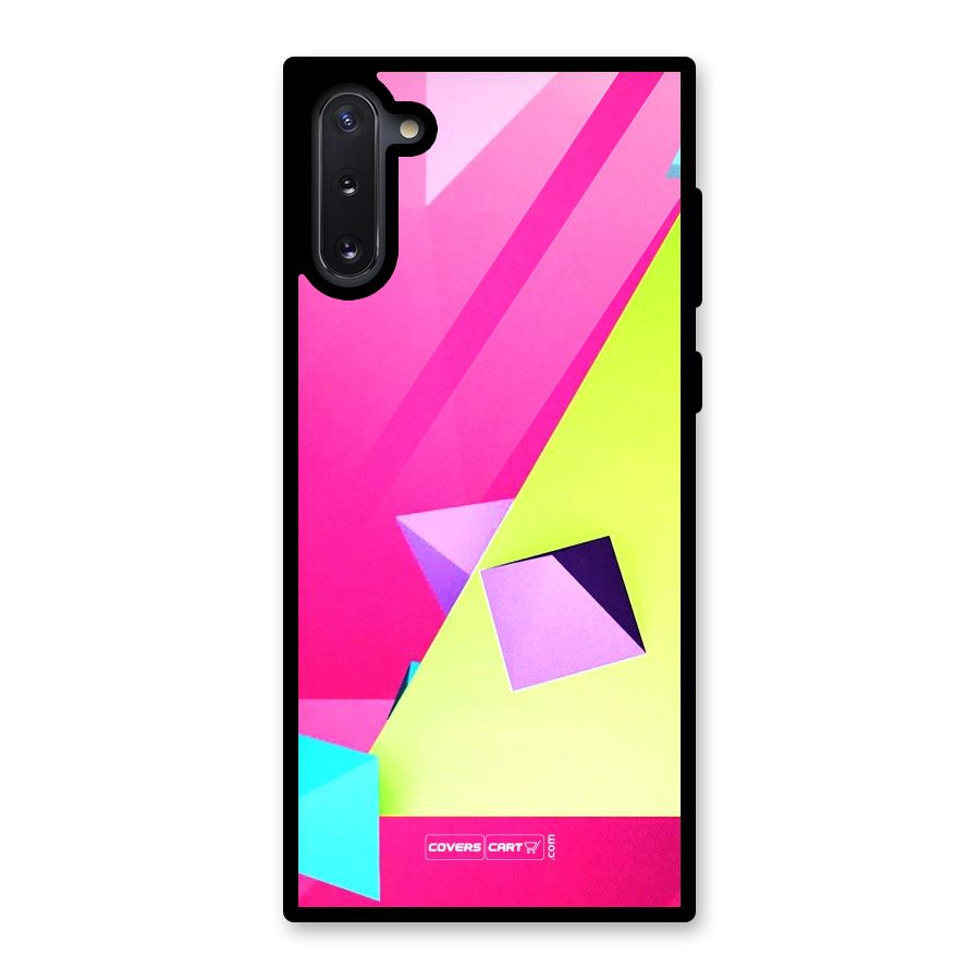 Motion Triangles Glass Back Case for Galaxy Note 10