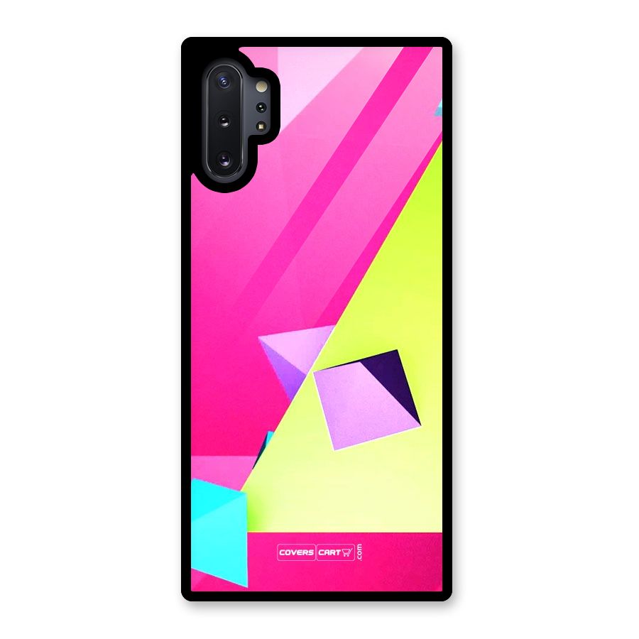 Motion Triangles Glass Back Case for Galaxy Note 10 Plus