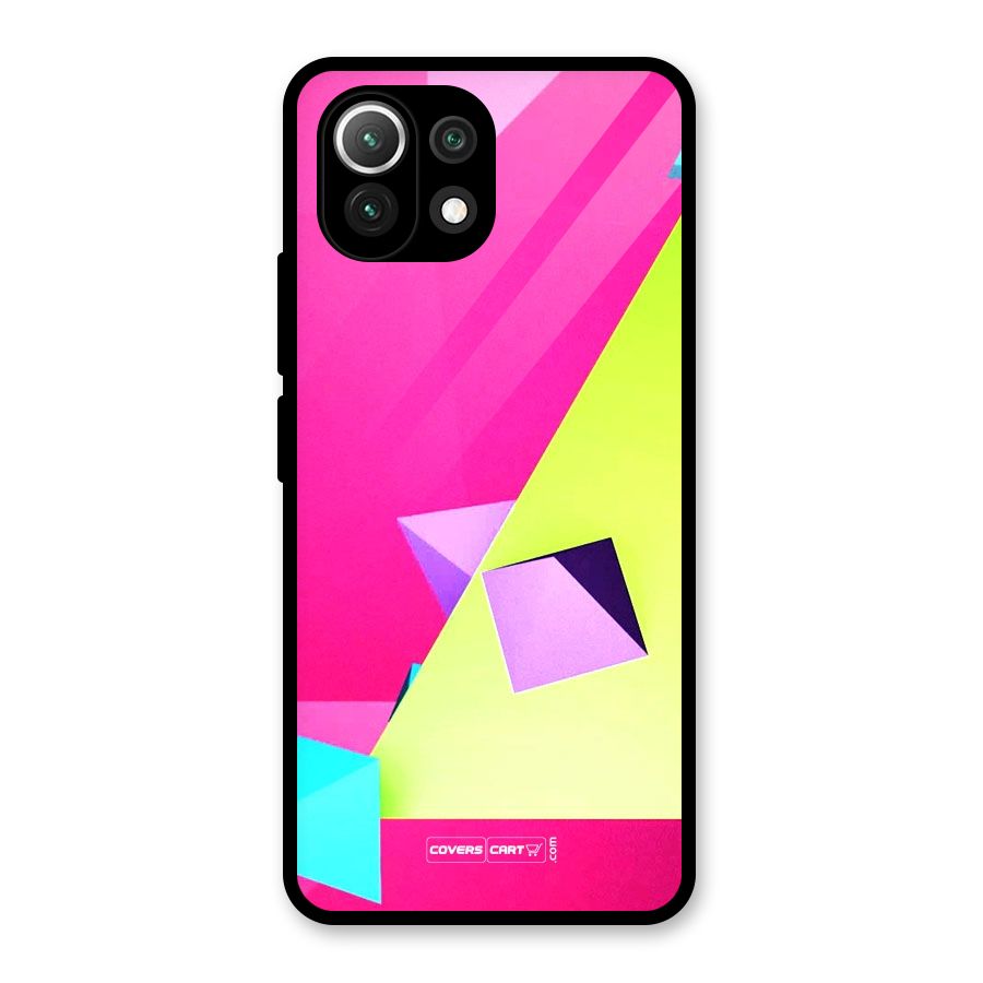 Motion Triangles Glass Back Case for Mi 11 Lite NE 5G