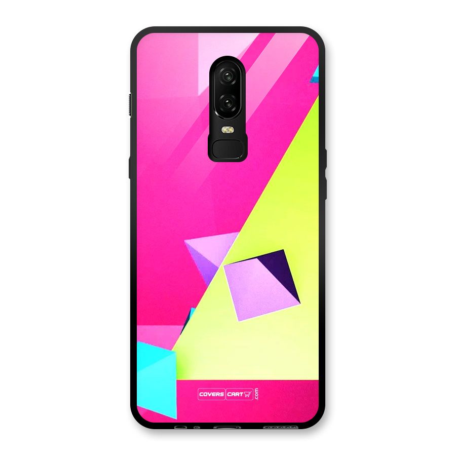 Motion Triangles Glass Back Case for OnePlus 6