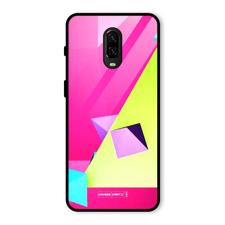 Motion Triangles Glass Back Case for OnePlus 6T