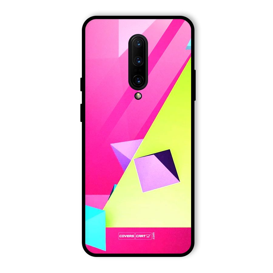 Motion Triangles Glass Back Case for OnePlus 7 Pro
