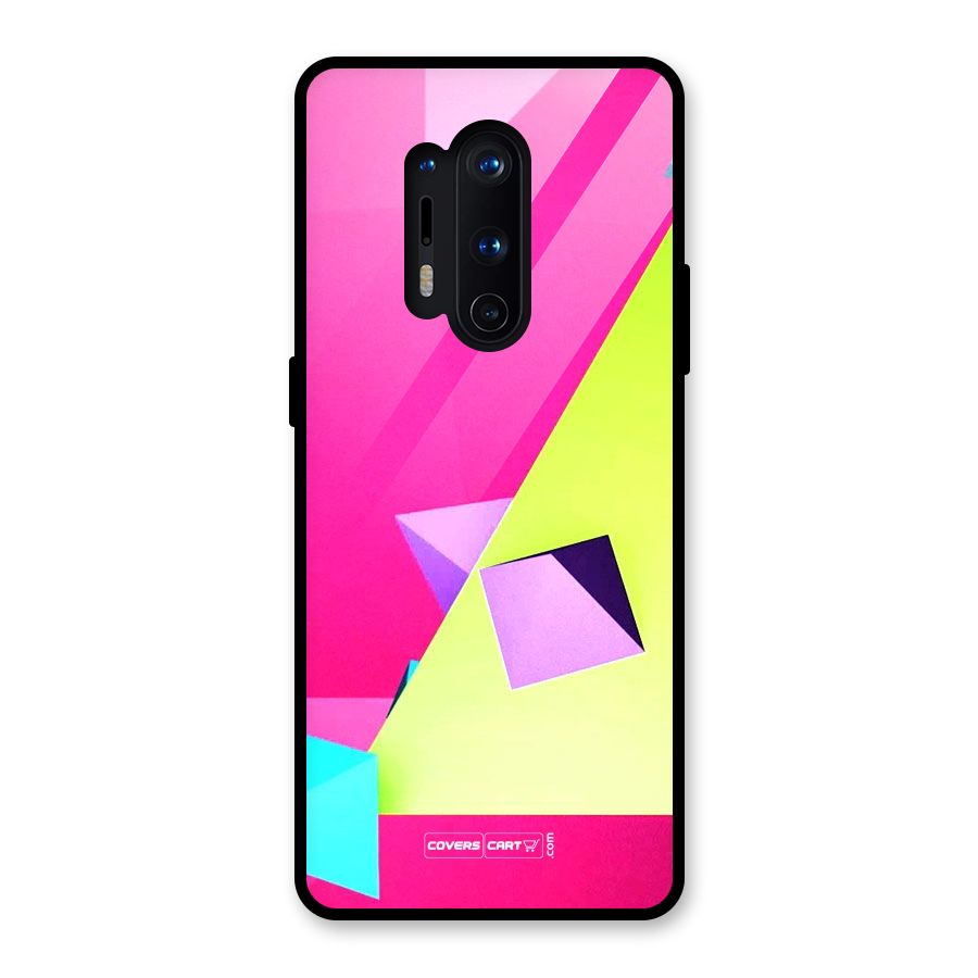 Motion Triangles Glass Back Case for OnePlus 8 Pro