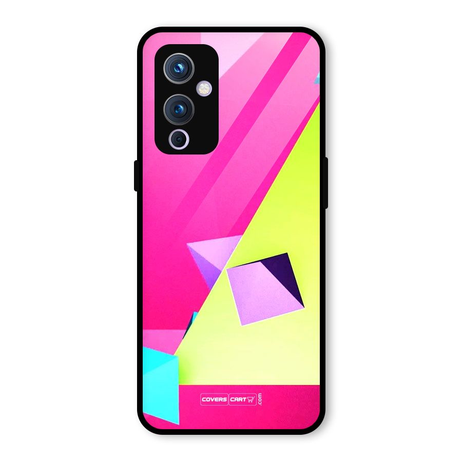Motion Triangles Glass Back Case for OnePlus 9