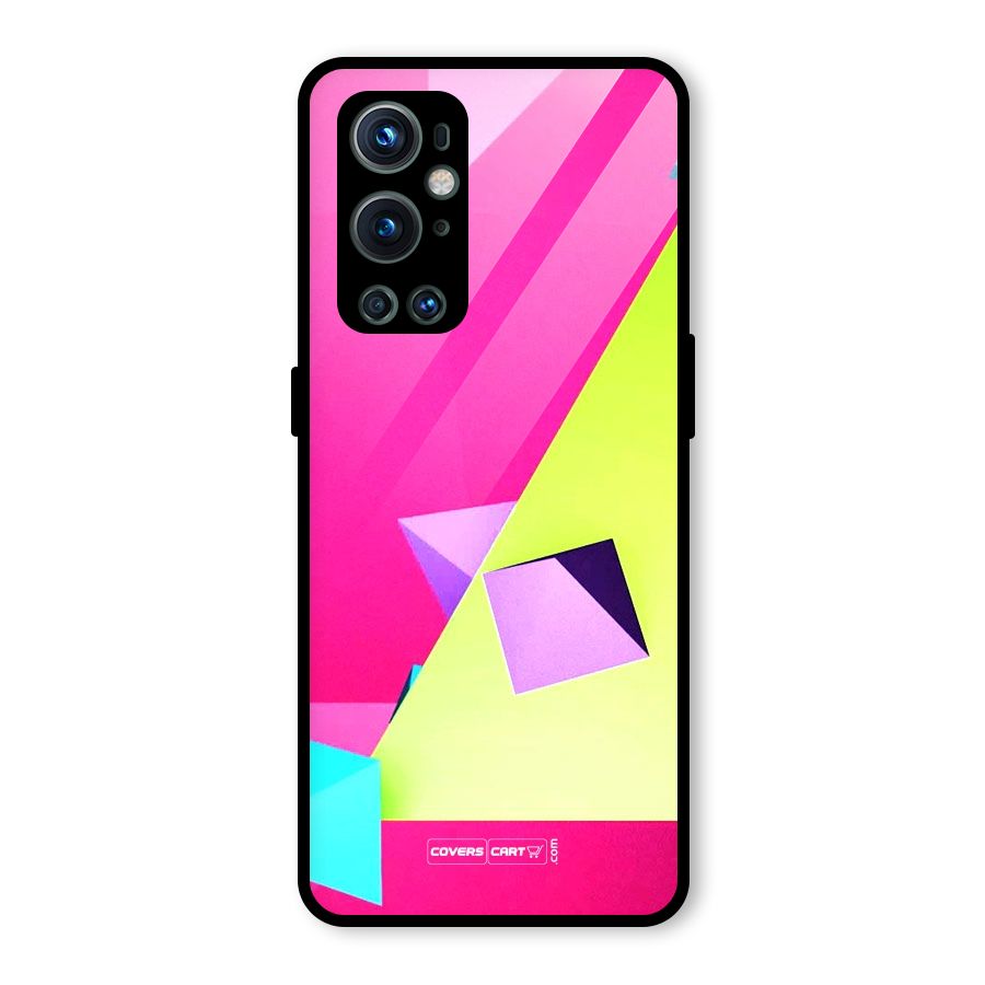 Motion Triangles Glass Back Case for OnePlus 9 Pro