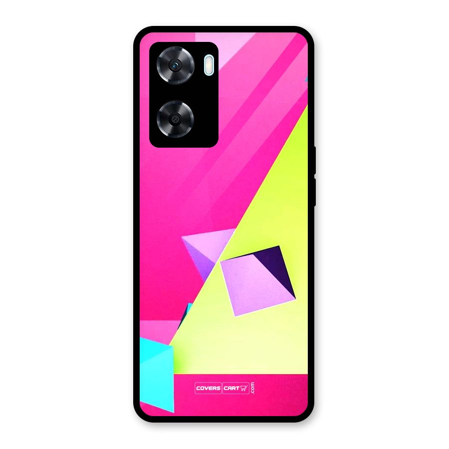 Motion Triangles Glass Back Case for Oppo A77