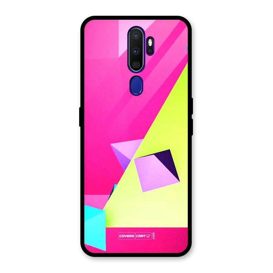 Motion Triangles Glass Back Case for Oppo A9 (2020)