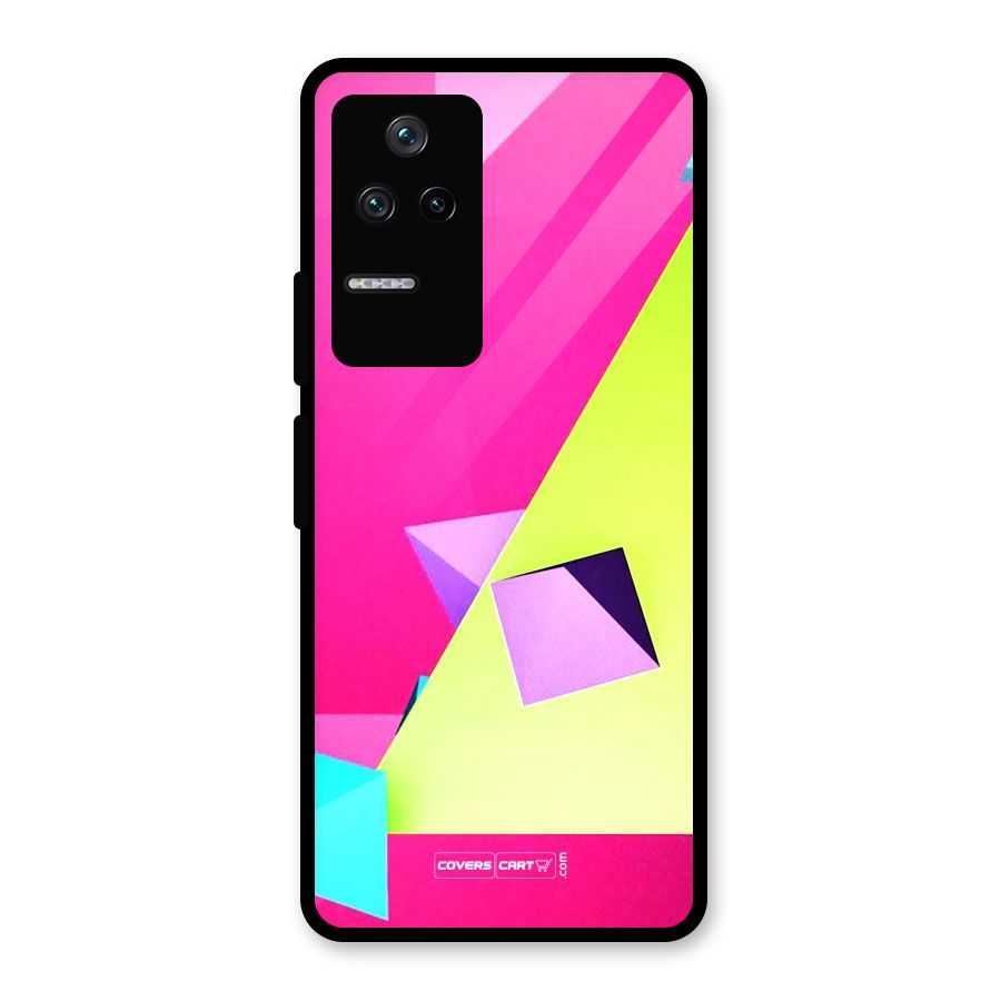 Motion Triangles Glass Back Case for Poco F4 5G