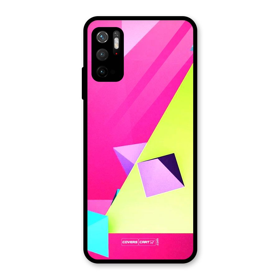 Motion Triangles Glass Back Case for Poco M3 Pro 5G