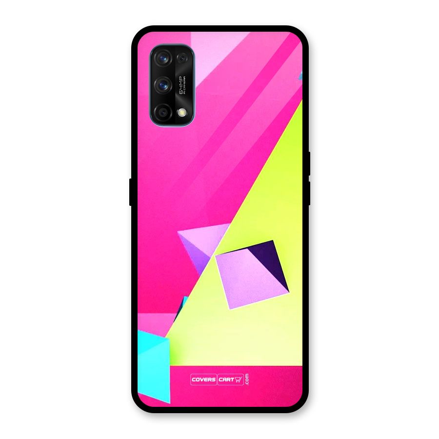 Motion Triangles Glass Back Case for Realme 7 Pro