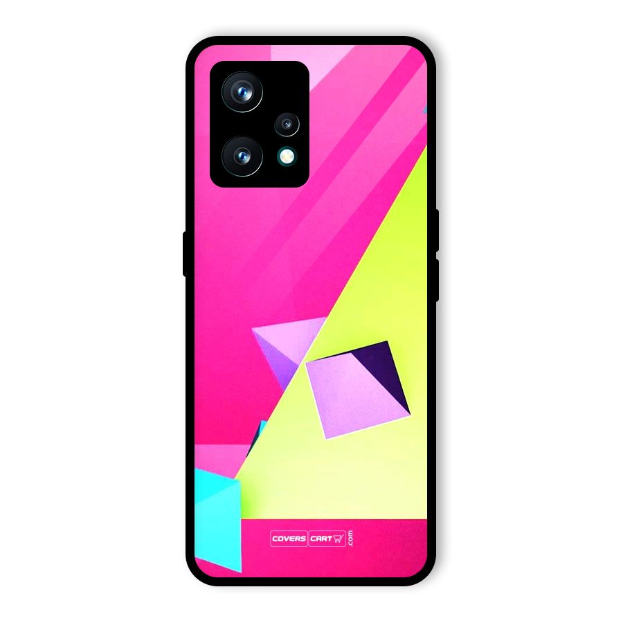 Motion Triangles Glass Back Case for Realme 9 Pro Plus 5G