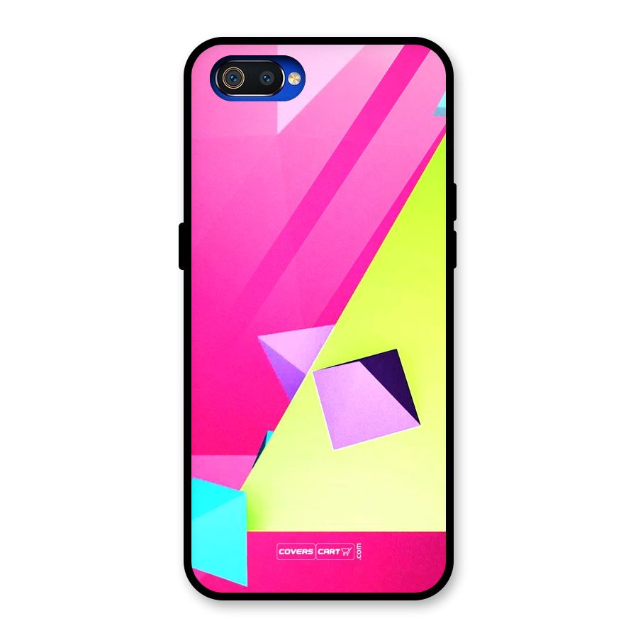 Motion Triangles Glass Back Case for Realme C2