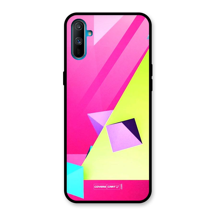 Motion Triangles Glass Back Case for Realme C3
