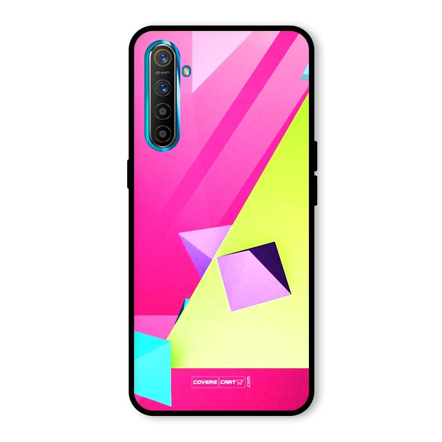Motion Triangles Glass Back Case for Realme X2