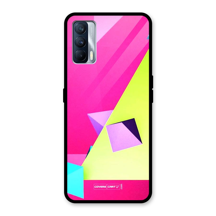 Motion Triangles Glass Back Case for Realme X7