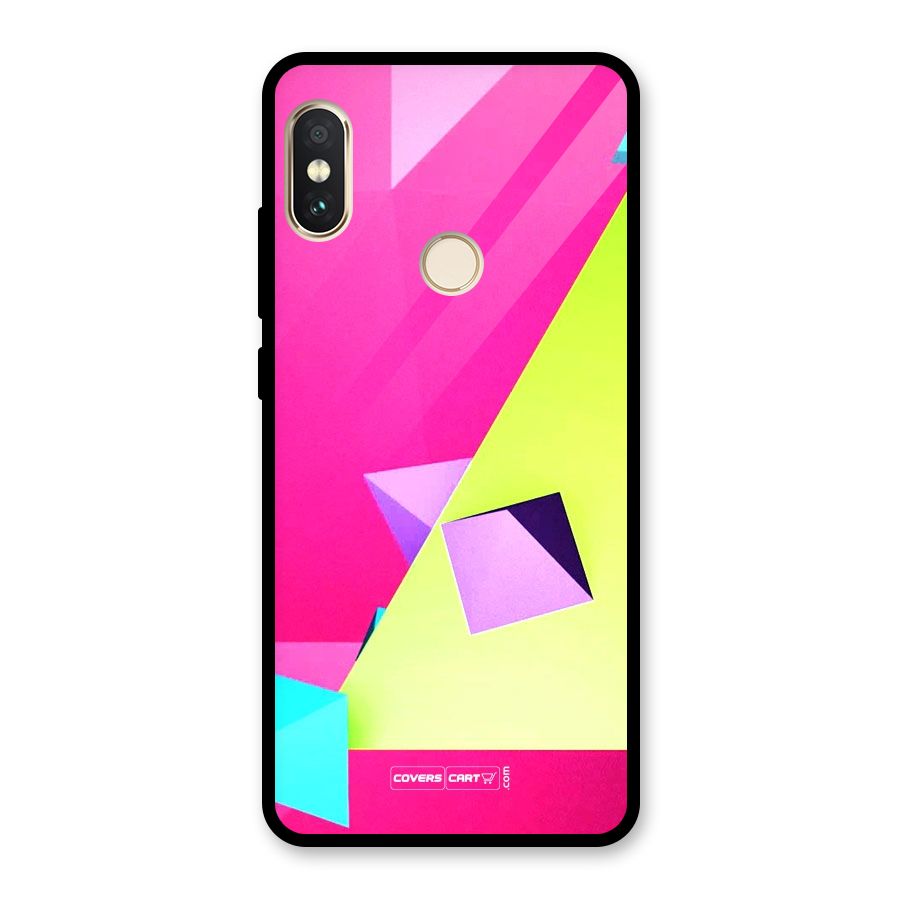 Motion Triangles Glass Back Case for Redmi Note 5 Pro