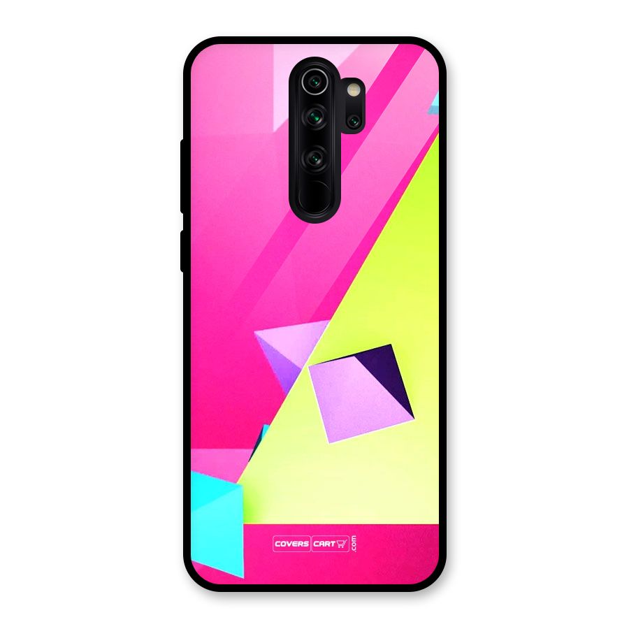 Motion Triangles Glass Back Case for Redmi Note 8 Pro