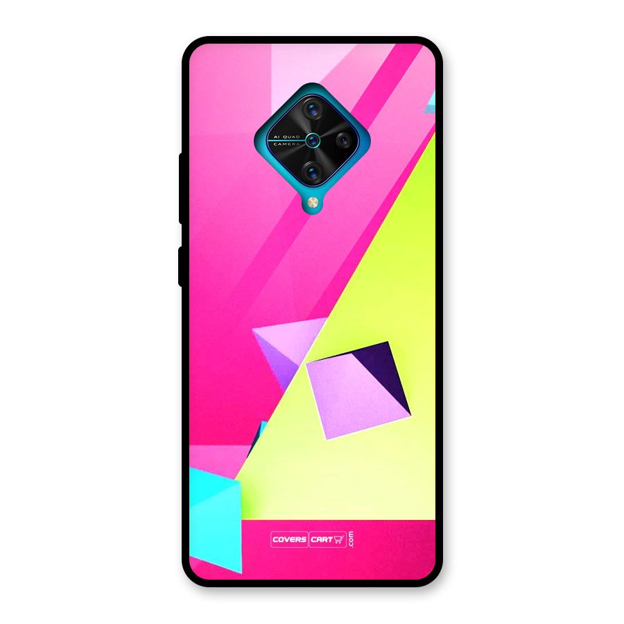 Motion Triangles Glass Back Case for Vivo S1 Pro