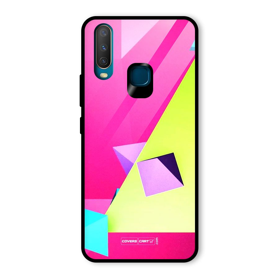 Motion Triangles Glass Back Case for Vivo U10