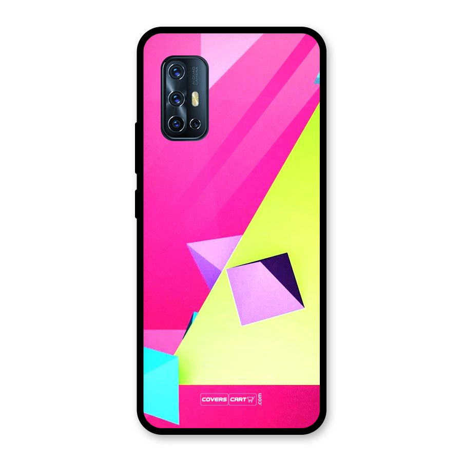 Motion Triangles Glass Back Case for Vivo V17