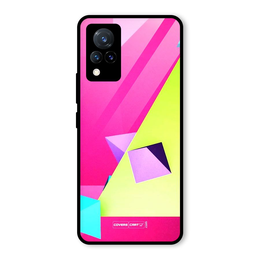 Motion Triangles Glass Back Case for Vivo V21 5G