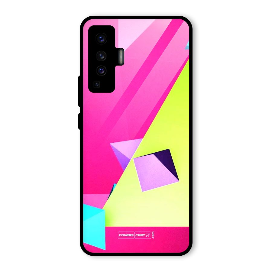 Motion Triangles Glass Back Case for Vivo X50