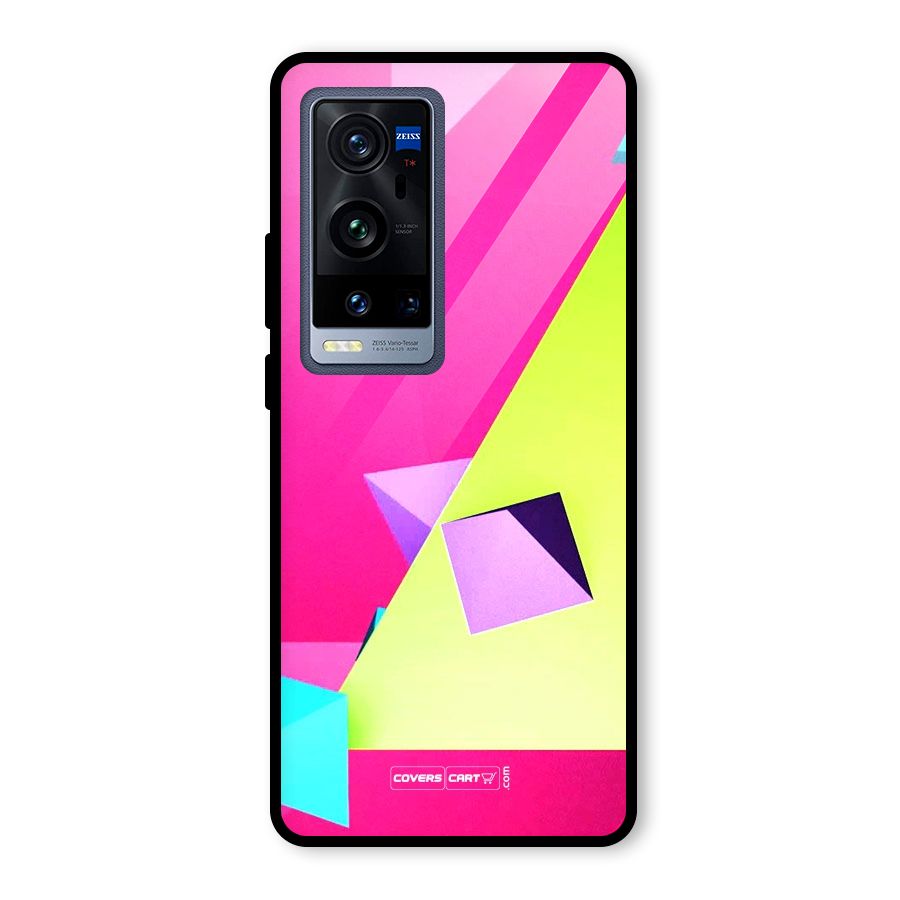 Motion Triangles Glass Back Case for Vivo X60 Pro Plus