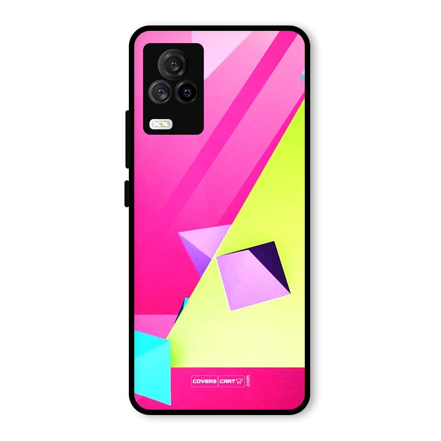 Motion Triangles Glass Back Case for Vivo iQOO 7 Legend 5G