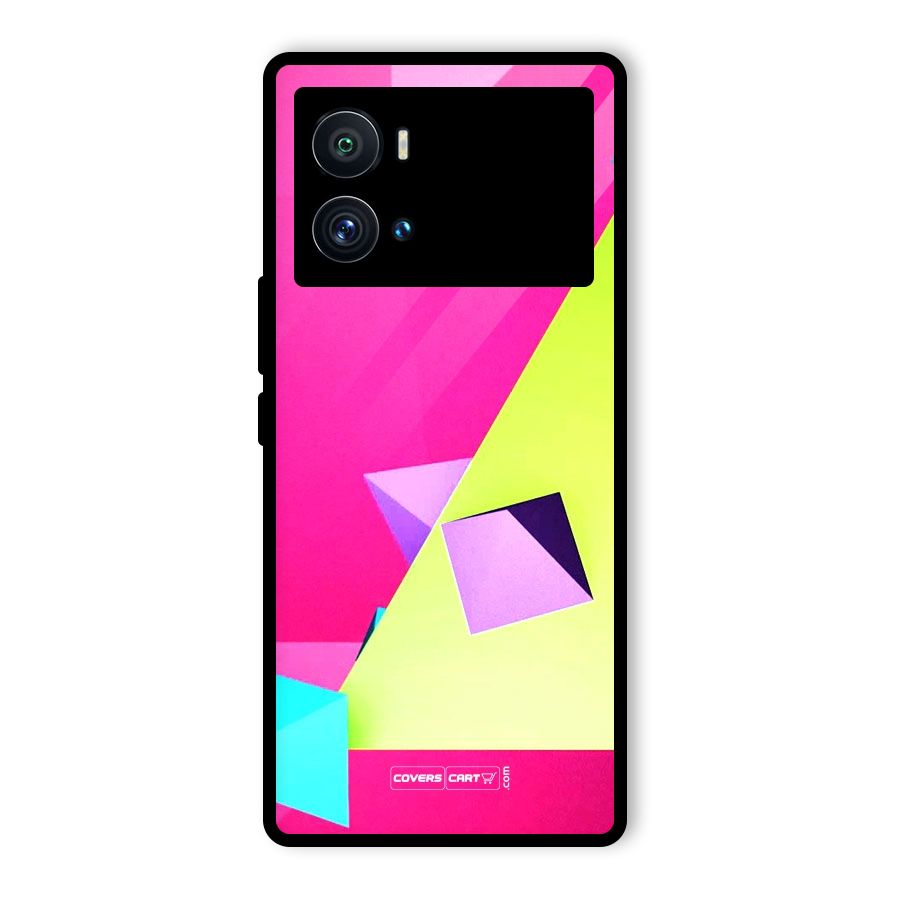 Motion Triangles Glass Back Case for Vivo iQOO 9 Pro