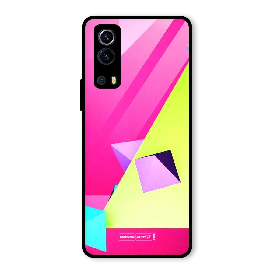 Motion Triangles Glass Back Case for Vivo iQOO Z3