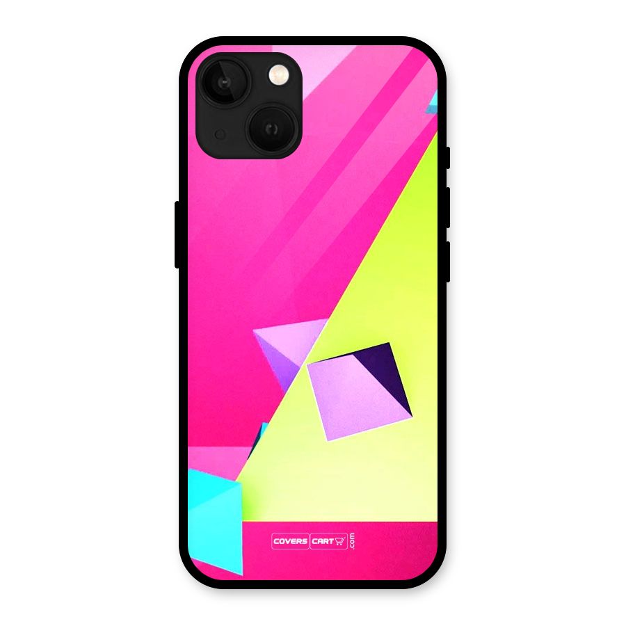 Motion Triangles Glass Back Case for iPhone 13