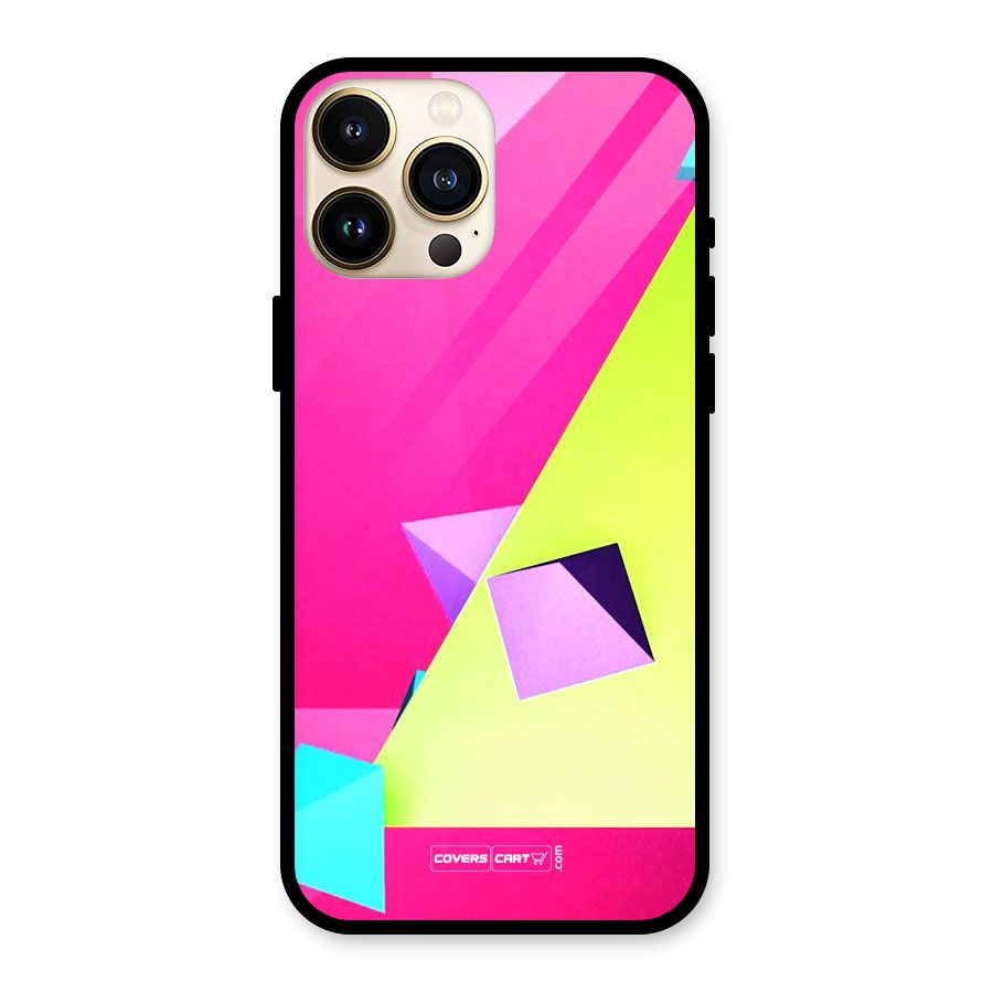 Motion Triangles Glass Back Case for iPhone 13 Pro Max