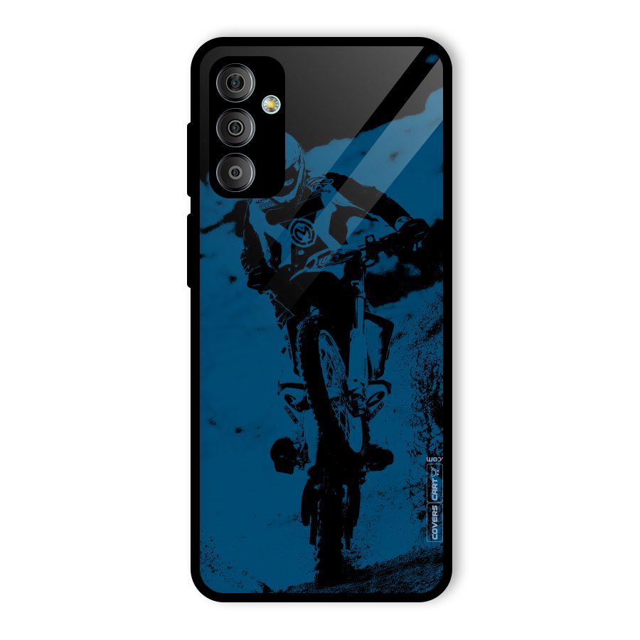 Moto Combat Glass Back Case for Galaxy F23