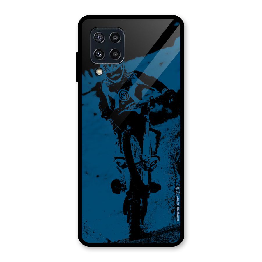 Moto Combat Glass Back Case for Galaxy M32