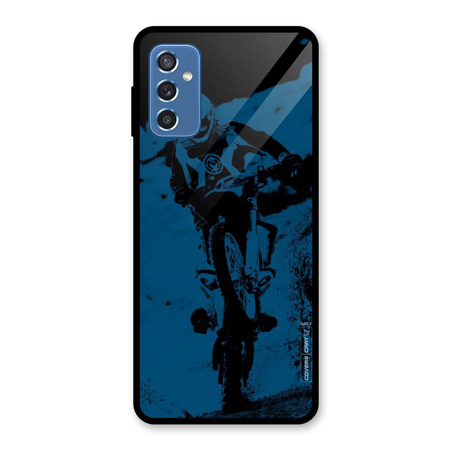 Moto Combat Glass Back Case for Galaxy M52 5G