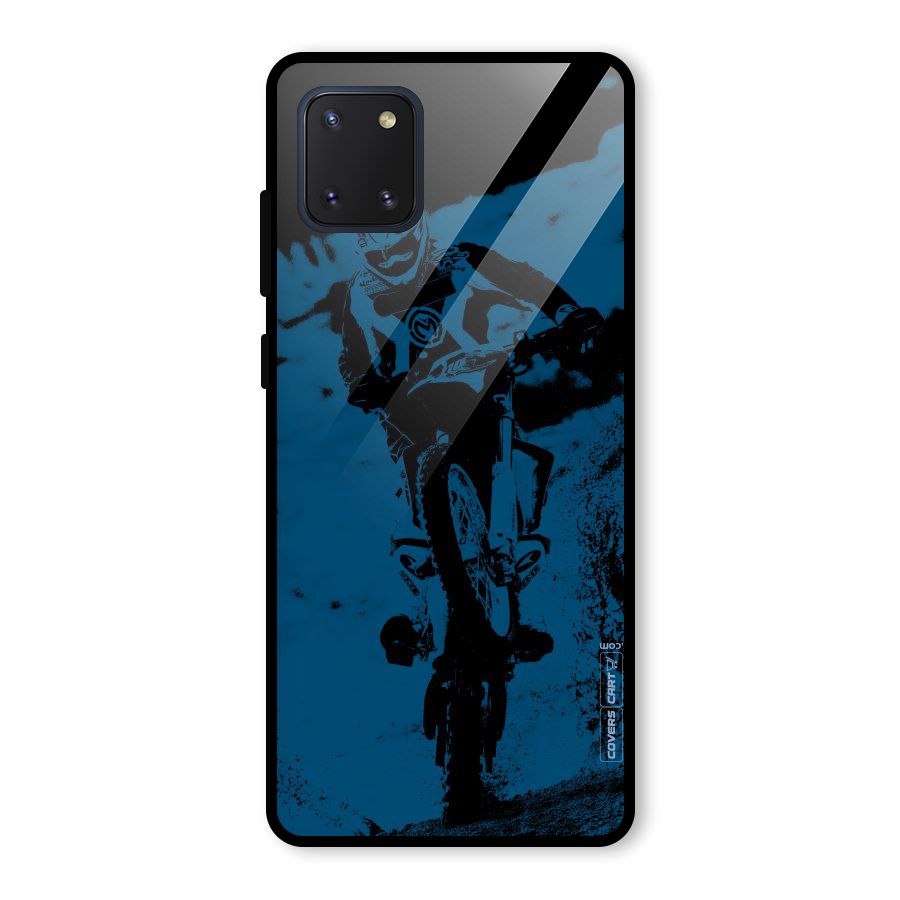 Moto Combat Glass Back Case for Galaxy Note 10 Lite