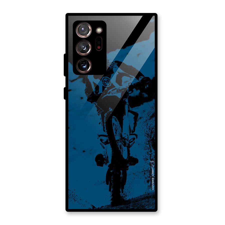 Moto Combat Glass Back Case for Galaxy Note 20 Ultra