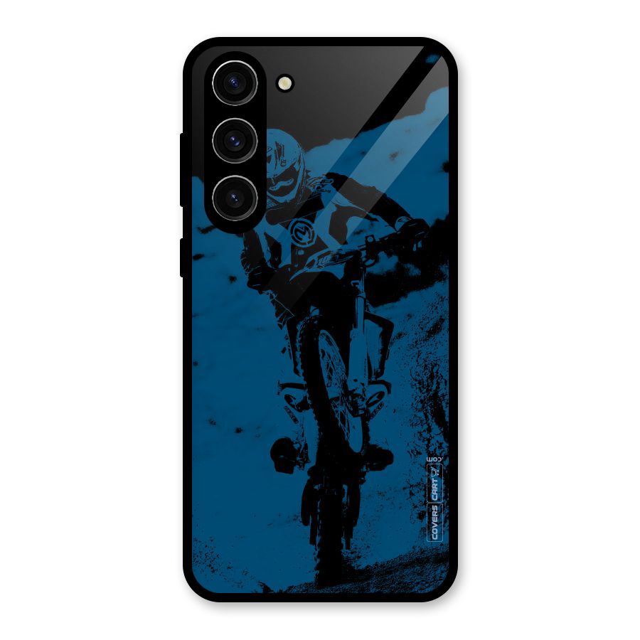 Moto Combat Glass Back Case for Galaxy S23 Plus