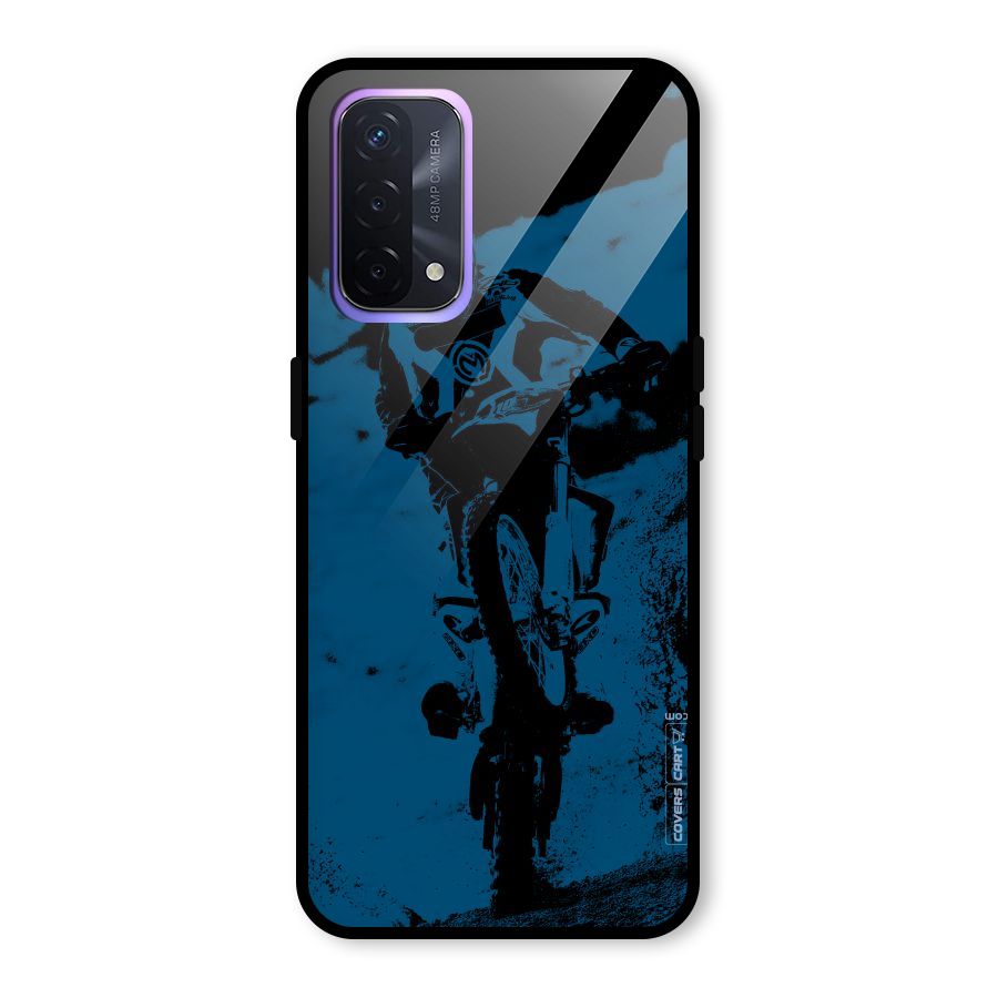 Moto Combat Glass Back Case for Oppo A74 5G