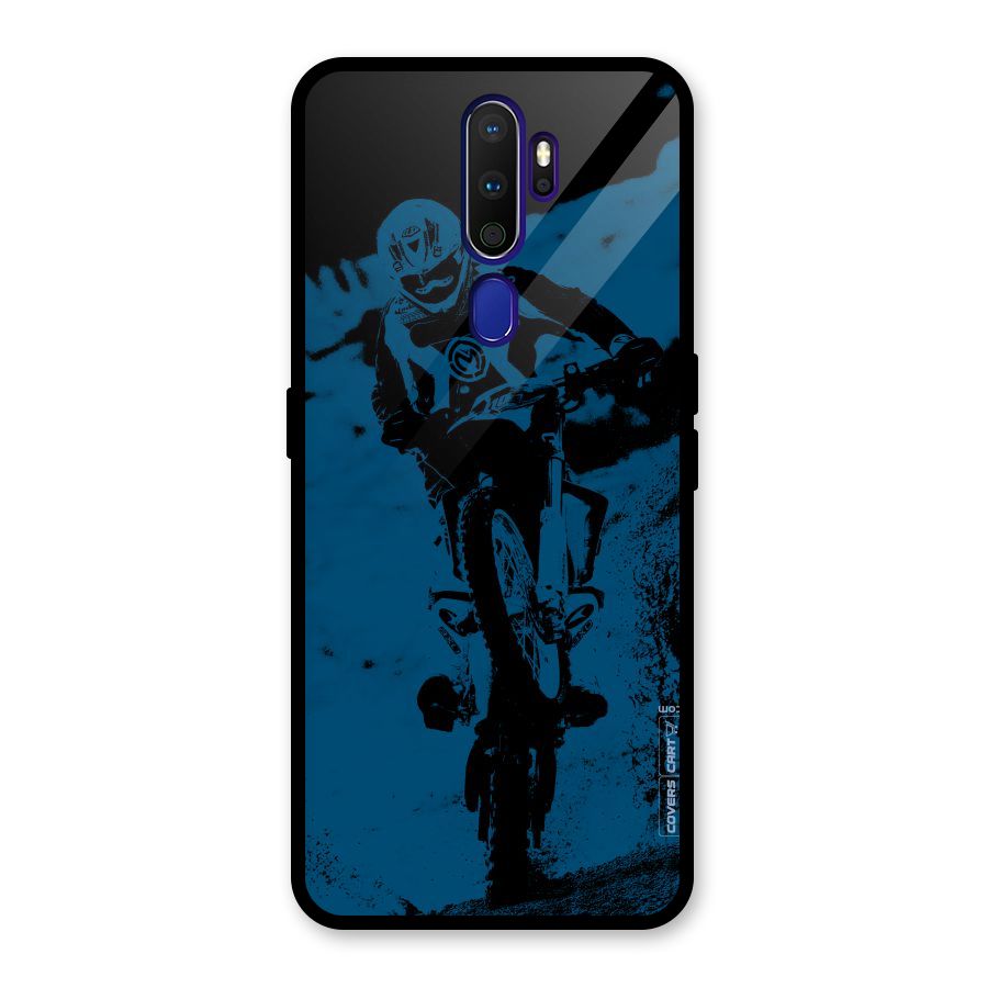 Moto Combat Glass Back Case for Oppo A9 (2020)
