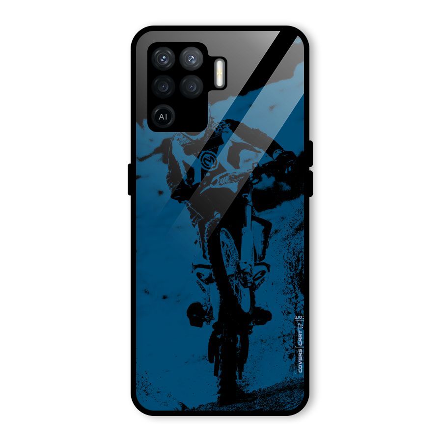 Moto Combat Glass Back Case for Oppo F19 Pro