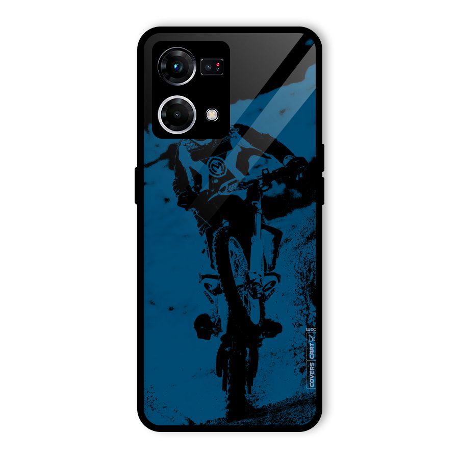 Moto Combat Glass Back Case for Oppo F21 Pro 5G