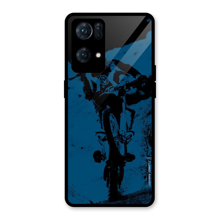 Moto Combat Glass Back Case for Oppo Reno7 Pro 5G
