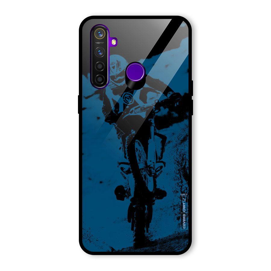 Moto Combat Glass Back Case for Realme 5 Pro