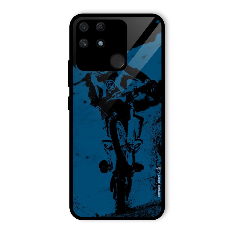 Moto Combat Glass Back Case for Realme Narzo 50A