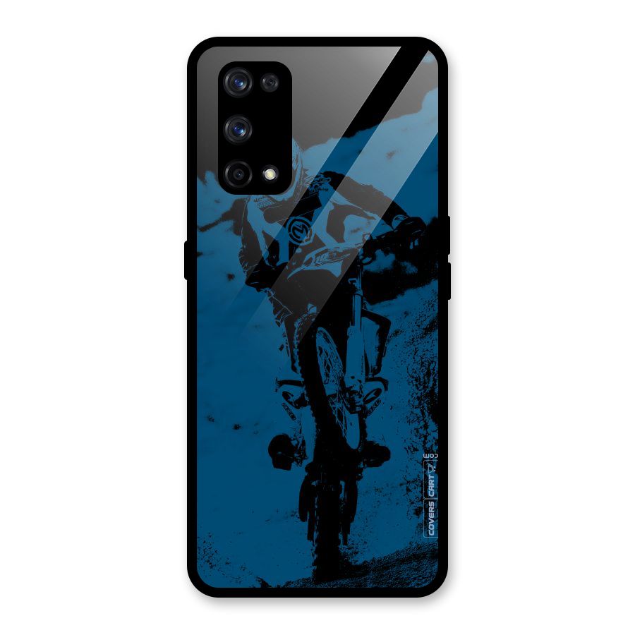 Moto Combat Glass Back Case for Realme X7 Pro
