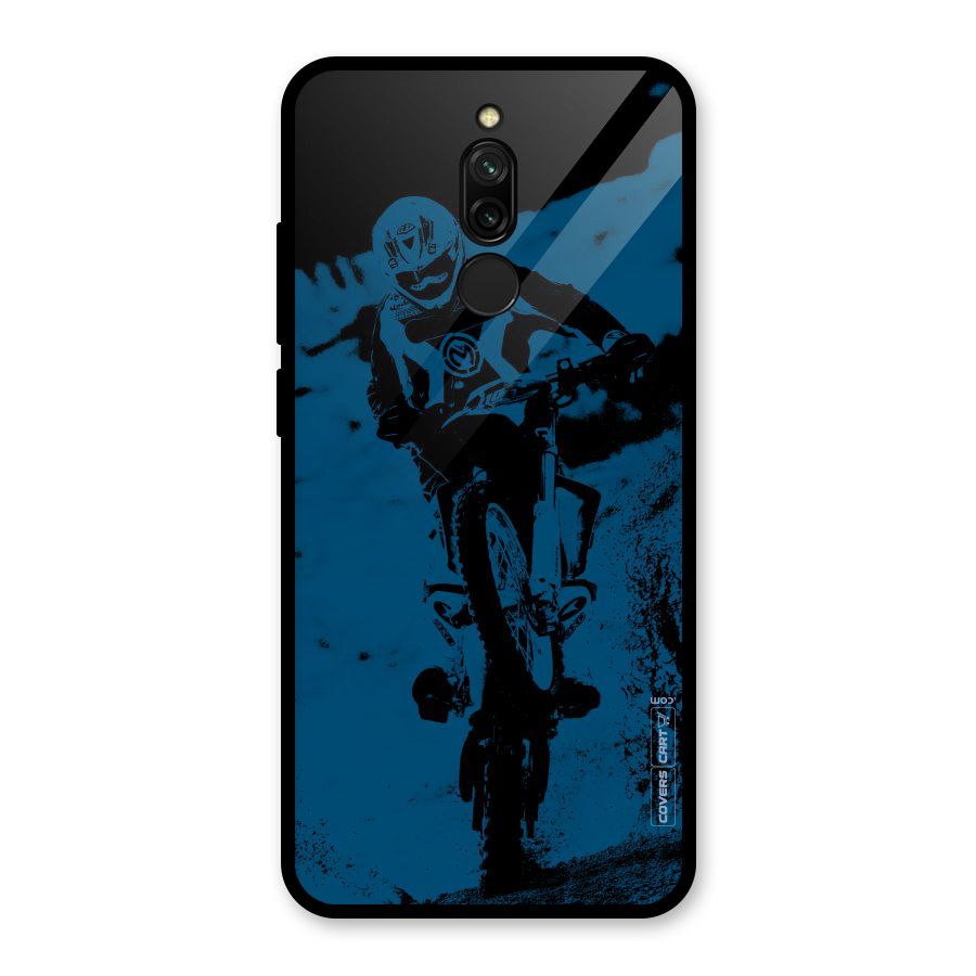 Moto Combat Glass Back Case for Redmi 8